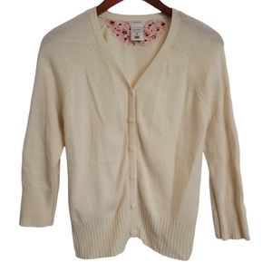 Old navy size medium white perfect fit cardigan